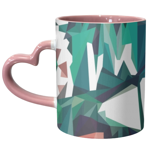 Poly-Jungle - unique mug by Natasha Troy