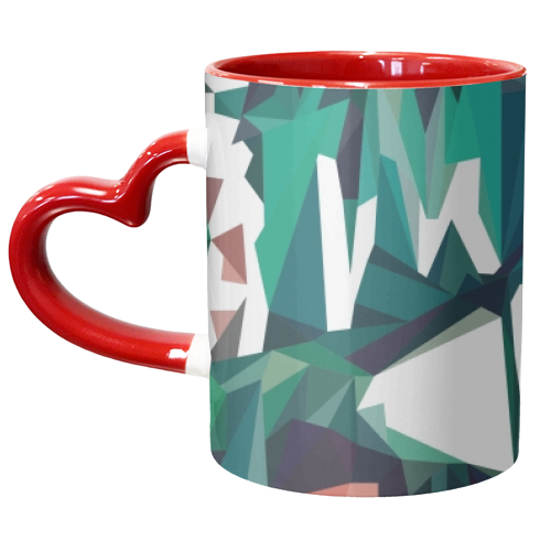 Poly-Jungle - unique mug by Natasha Troy