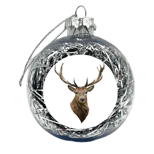 Polygonal Stag - xmas bauble by Vicki Clare