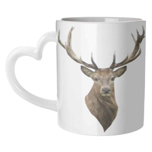 Polygonal Stag - unique mug by Vicki Clare
