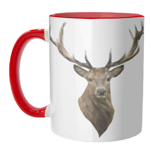 Polygonal Stag - unique mug by Vicki Clare