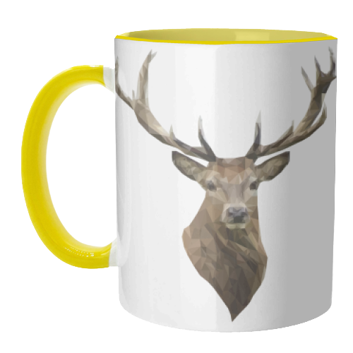 Polygonal Stag - unique mug by Vicki Clare