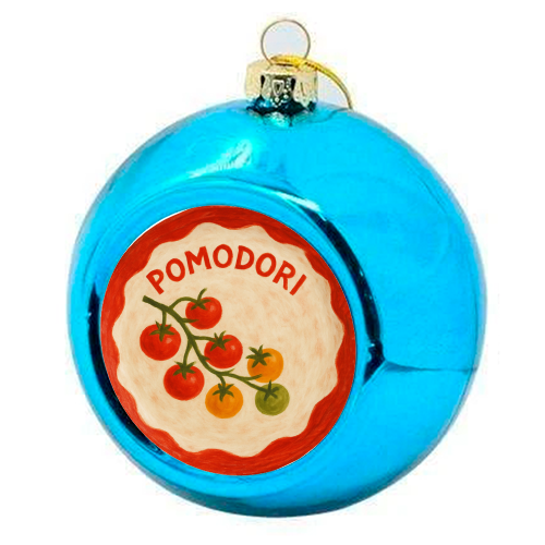 Pomodori - colourful christmas bauble by Ms Doodle