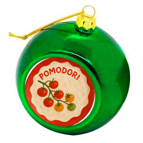 Pomodori - colourful christmas bauble by Ms Doodle