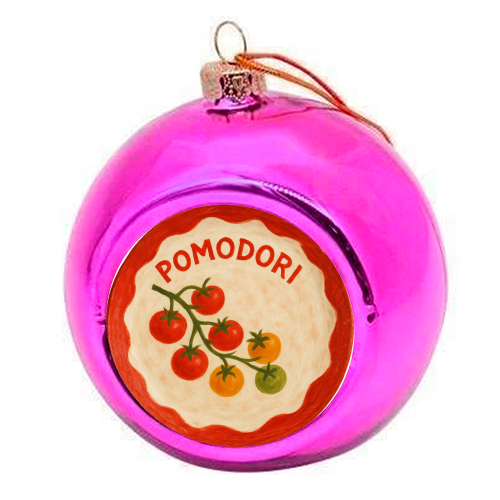 Pomodori - colourful christmas bauble by Ms Doodle