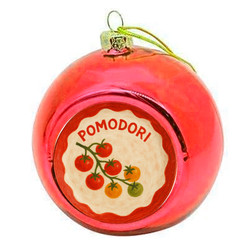 Pomodori - colourful christmas bauble by Ms Doodle