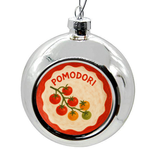 Pomodori - colourful christmas bauble by Ms Doodle