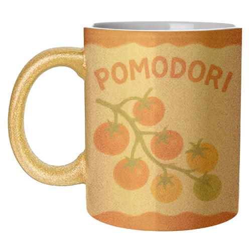 Pomodori - unique mug by Ms Doodle