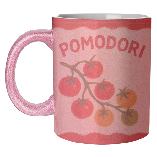 Pomodori - unique mug by Ms Doodle