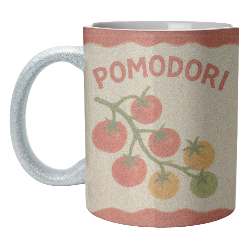 Pomodori - unique mug by Ms Doodle