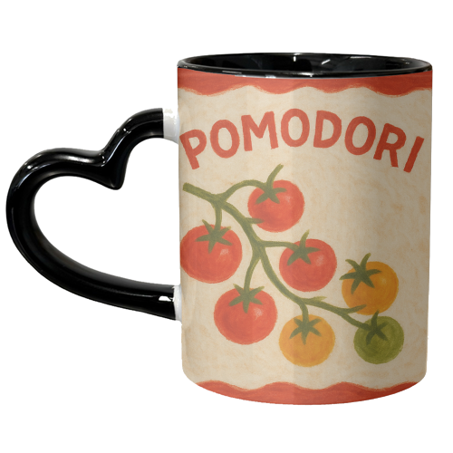 Pomodori - unique mug by Ms Doodle
