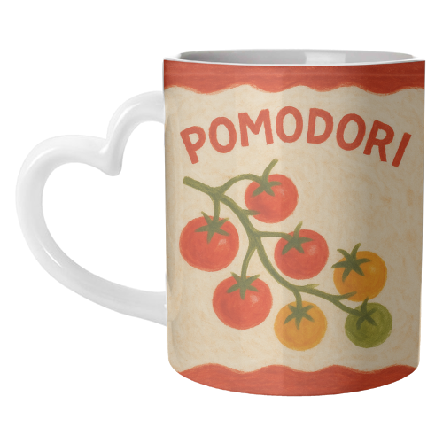 Pomodori - unique mug by Ms Doodle