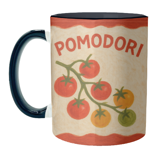 Pomodori - unique mug by Ms Doodle