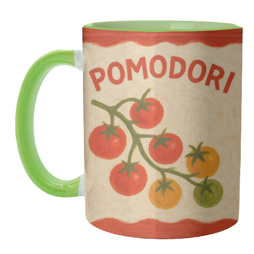 Pomodori - unique mug by Ms Doodle