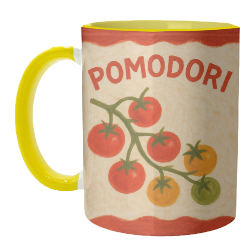 Pomodori - unique mug by Ms Doodle