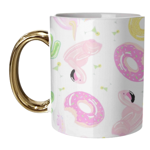 Pool Floats - unique mug by grace williams