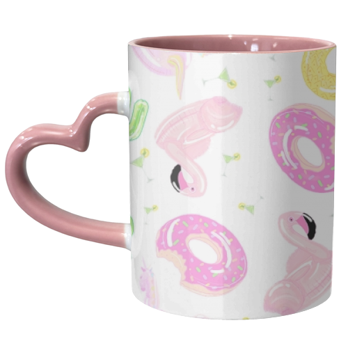 Pool Floats - unique mug by grace williams