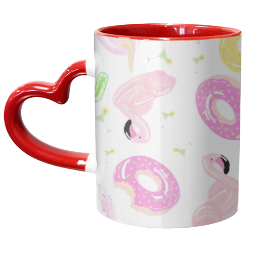 Pool Floats - unique mug by grace williams