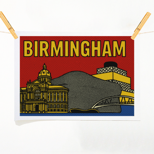Pop Art Birmingham - A1 - A4 art print by Ms Doodle