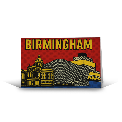 Pop Art Birmingham - funny greeting card by Ms Doodle