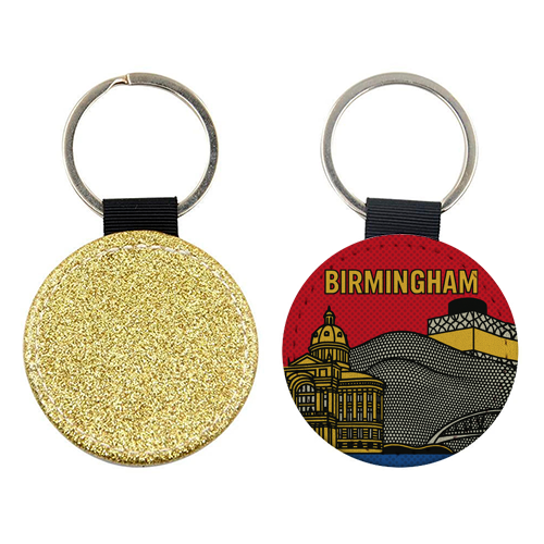 Pop Art Birmingham - keyring by Ms Doodle