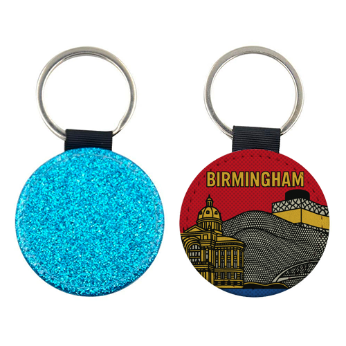 Pop Art Birmingham - keyring by Ms Doodle