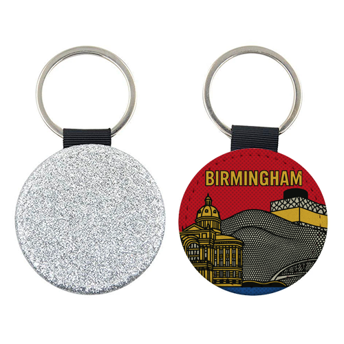 Pop Art Birmingham - keyring by Ms Doodle
