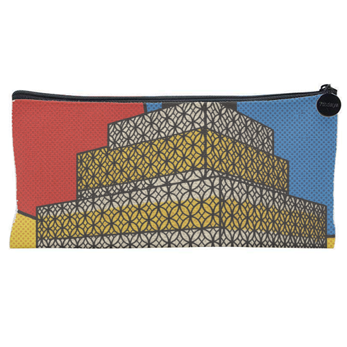 Pop Art Birmingham - Library - flat pencil case by Ms Doodle