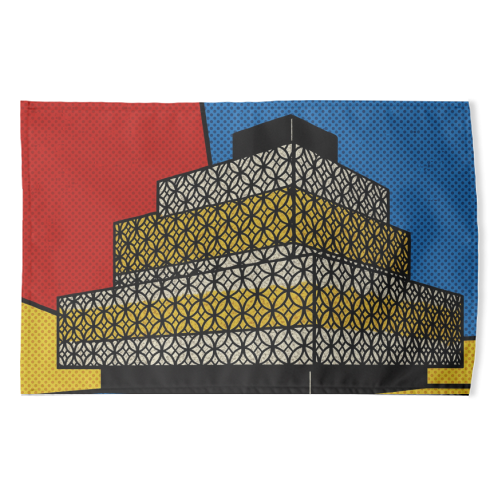 Pop Art Birmingham - Library - funny tea towel by Ms Doodle