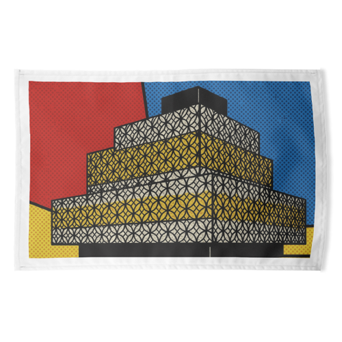 Pop Art Birmingham - Library - funny tea towel by Ms Doodle