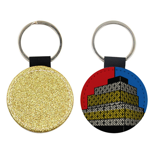 Pop Art Birmingham - Library - keyring by Ms Doodle