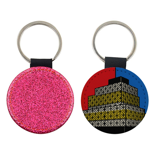 Pop Art Birmingham - Library - keyring by Ms Doodle