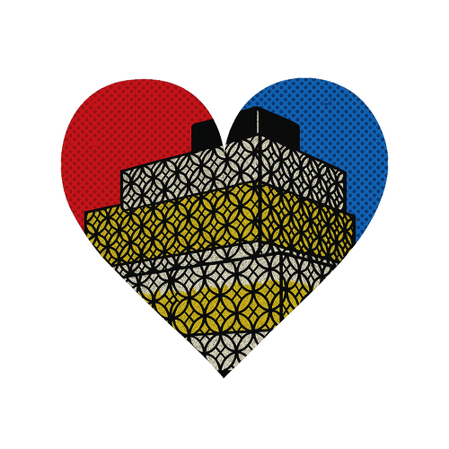 Pop Art Birmingham - Library - Magnet by Ms Doodle