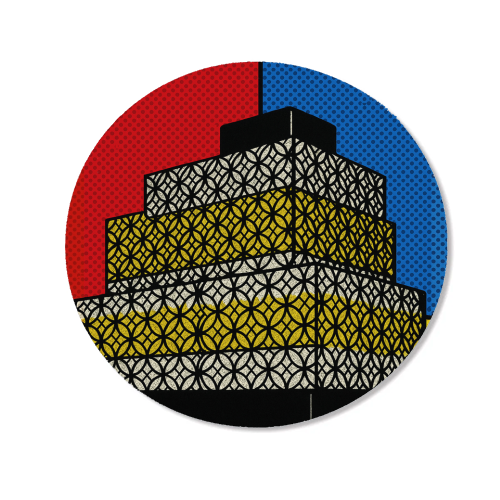 Pop Art Birmingham - Library - Magnet by Ms Doodle