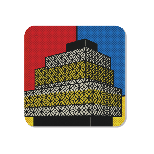 Pop Art Birmingham - Library - Magnet by Ms Doodle