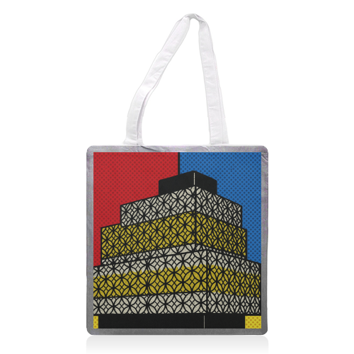 Pop Art Birmingham - Library - printed canvas tote bag by Ms Doodle