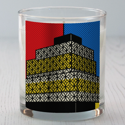 Pop Art Birmingham - Library - scented candle by Ms Doodle