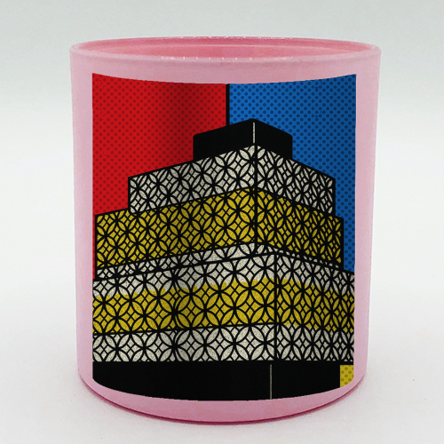 Pop Art Birmingham - Library - scented candle by Ms Doodle