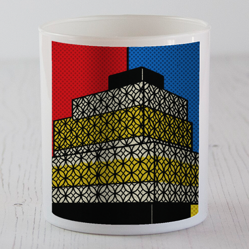 Pop Art Birmingham - Library - scented candle by Ms Doodle