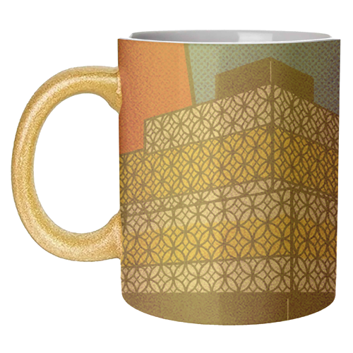 Pop Art Birmingham - Library - unique mug by Ms Doodle