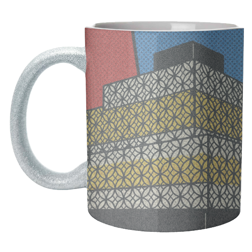 Pop Art Birmingham - Library - unique mug by Ms Doodle