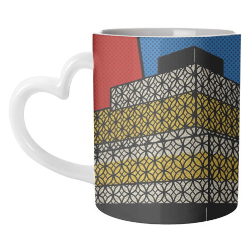 Pop Art Birmingham - Library - unique mug by Ms Doodle