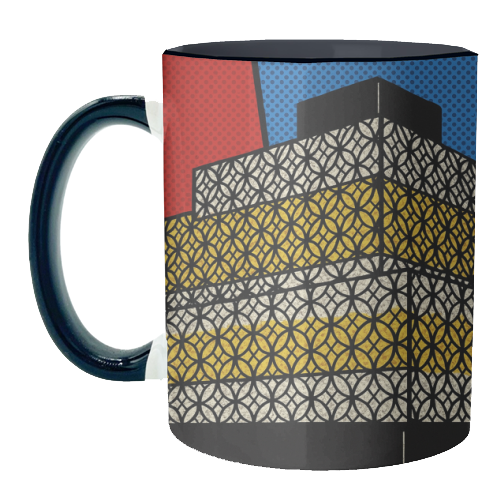 Pop Art Birmingham - Library - unique mug by Ms Doodle