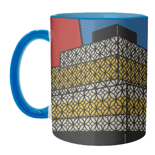 Pop Art Birmingham - Library - unique mug by Ms Doodle