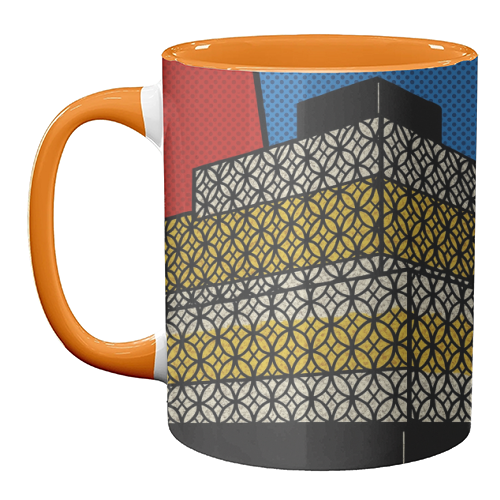 Pop Art Birmingham - Library - unique mug by Ms Doodle