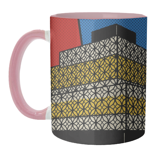 Pop Art Birmingham - Library - unique mug by Ms Doodle