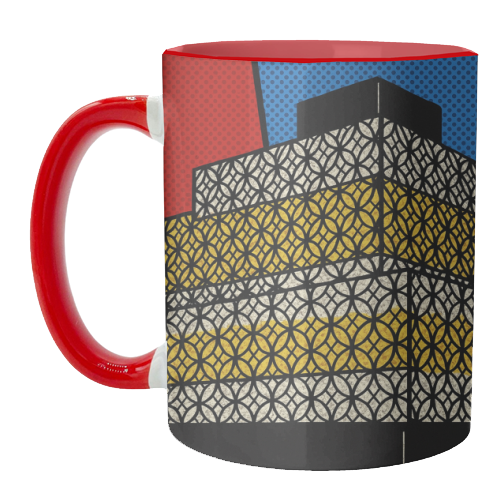 Pop Art Birmingham - Library - unique mug by Ms Doodle