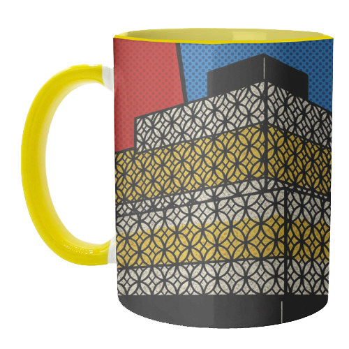 Pop Art Birmingham - Library - unique mug by Ms Doodle