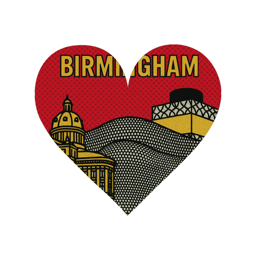 Pop Art Birmingham - Magnet by Ms Doodle