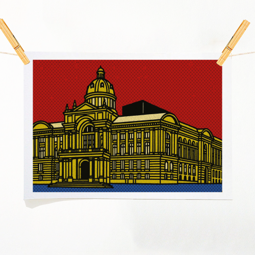 Pop Art Birmingham - Museum and Art Gallery - A1 - A4 art print by Ms Doodle